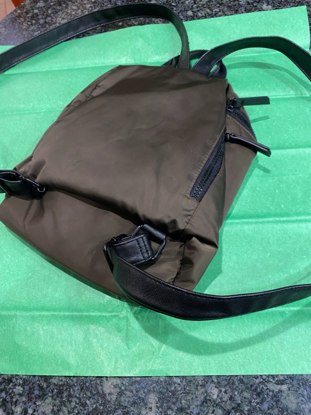 Small, brown backpack